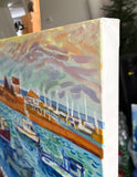 Original art for sale at UGallery.com | Scituate Harbor by Robert Hofherr | $925 | acrylic painting | 22' h x 28' w | thumbnail 2