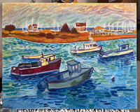 Original art for sale at UGallery.com | Scituate Harbor by Robert Hofherr | $925 | acrylic painting | 22' h x 28' w | thumbnail 3