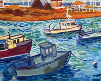 Original art for sale at UGallery.com | Scituate Harbor by Robert Hofherr | $925 | acrylic painting | 22' h x 28' w | thumbnail 4
