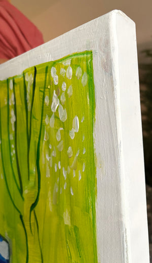 Screened Porch by Robert Hofherr |  Side View of Artwork 