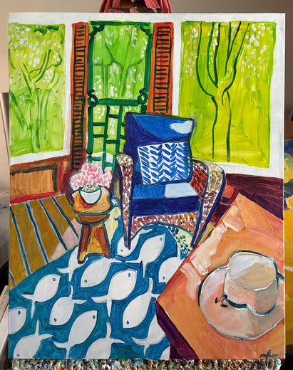 Screened Porch by Robert Hofherr |  Context View of Artwork 