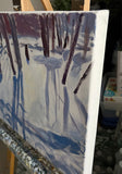 Original art for sale at UGallery.com | Shadows of Winter by Robert Hofherr | $775 | acrylic painting | 16' h x 20' w | thumbnail 2