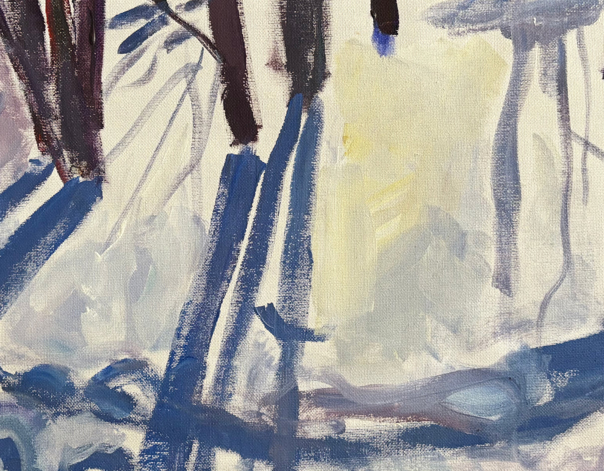 Shadows of Winter by Robert Hofherr |  Closeup View of Artwork 