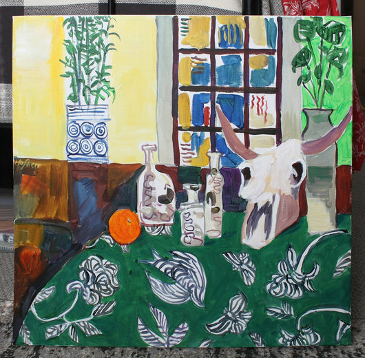 Still Life with Cow Skull by Robert Hofherr |  Context View of Artwork 