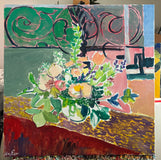 Original art for sale at UGallery.com | Study of Flowers by Robert Hofherr | $1,050 | acrylic painting | 24' h x 24' w | thumbnail 3