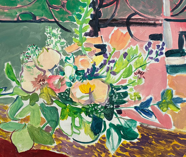 Study of Flowers by Robert Hofherr |   Closeup View of Artwork 