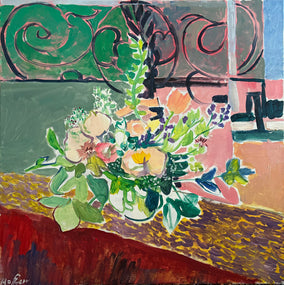 Original art for sale at UGallery.com | Study of Flowers by Robert Hofherr | $1,050 | acrylic painting | 24' h x 24' w