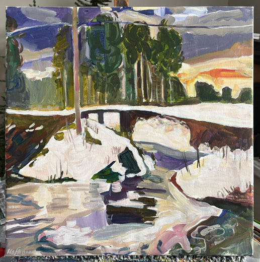Stump Pond by Robert Hofherr |  Context View of Artwork 