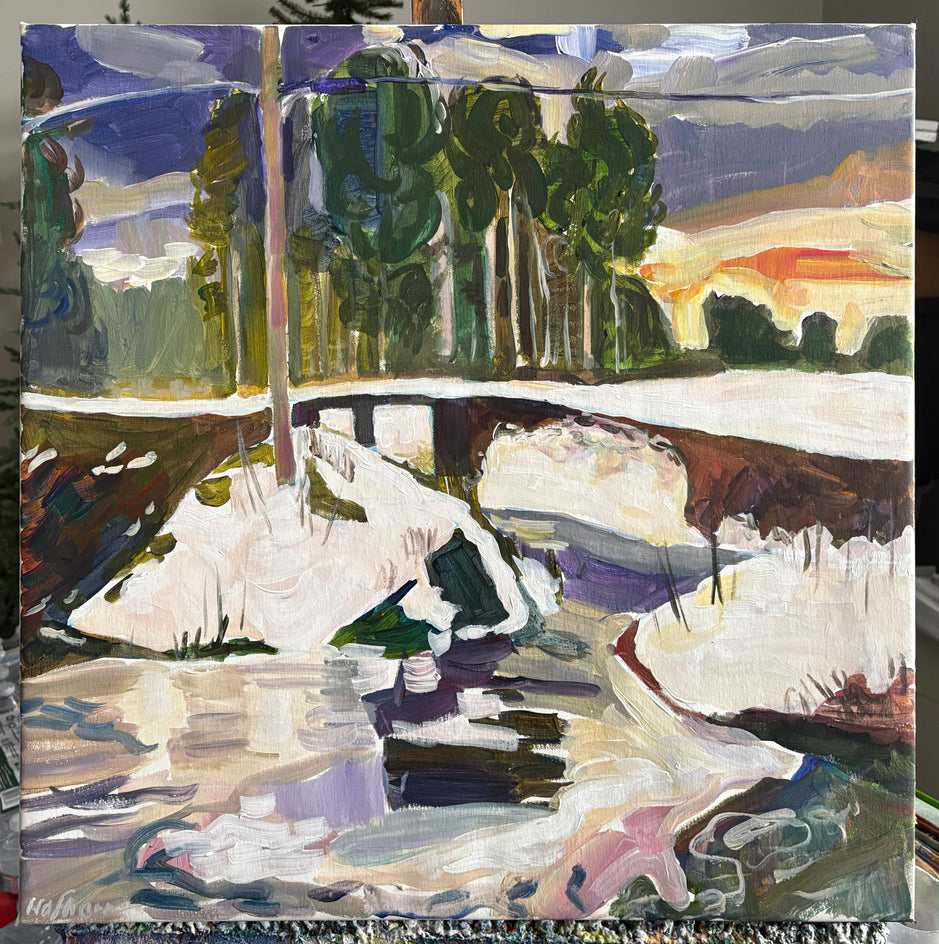 Stump Pond by Robert Hofherr |  Context View of Artwork 