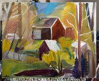 Original art for sale at UGallery.com | Sullivan's Barn by Robert Hofherr | $1,050 | acrylic painting | 24' h x 30' w | thumbnail 3