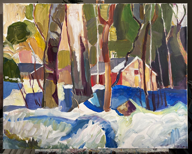 Sylvan Setting by Robert Hofherr |  Context View of Artwork 