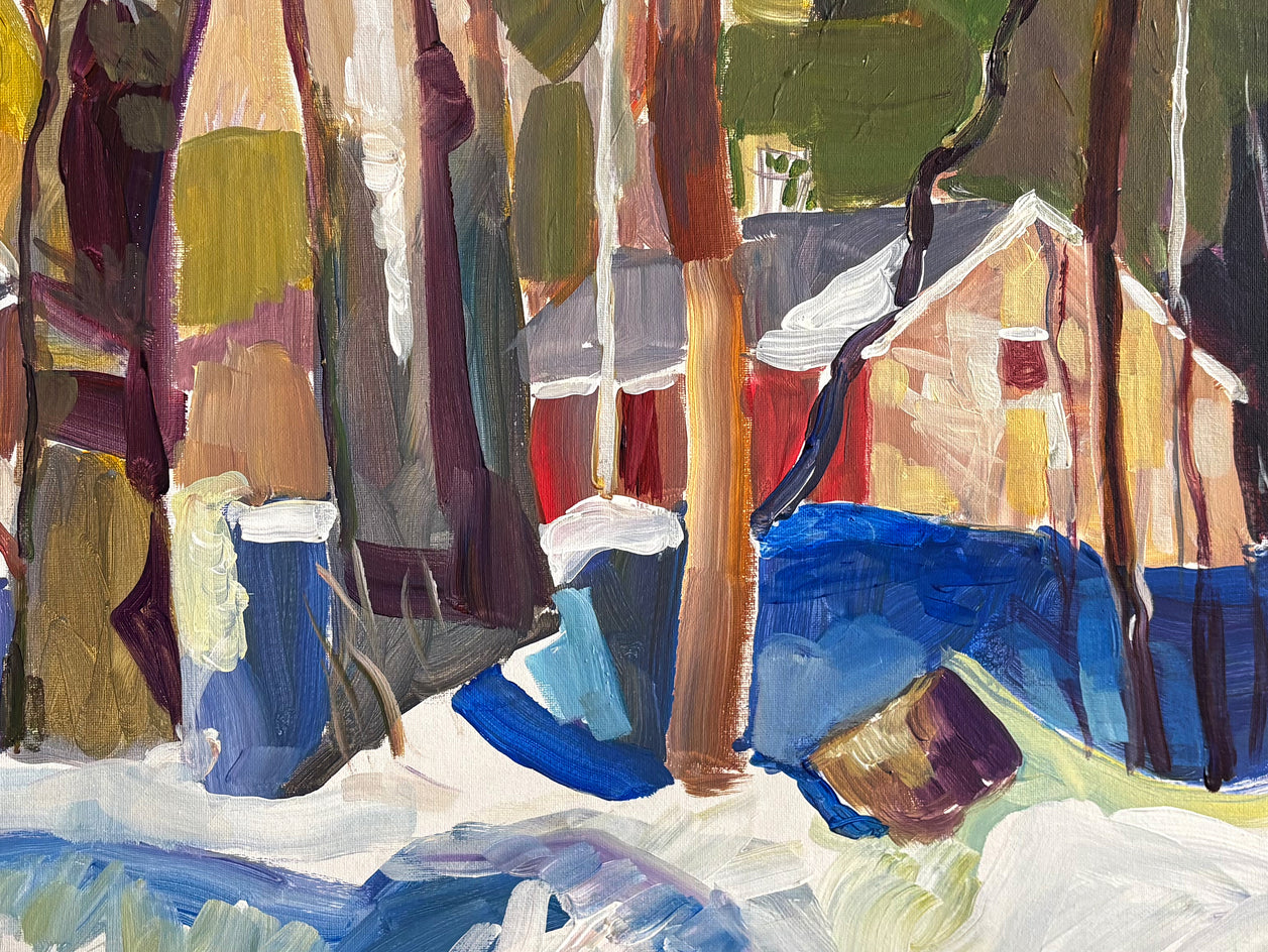 Sylvan Setting by Robert Hofherr |  Closeup View of Artwork 