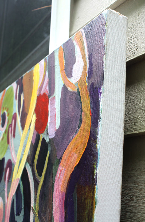 The Long Forest by Robert Hofherr |  Side View of Artwork 