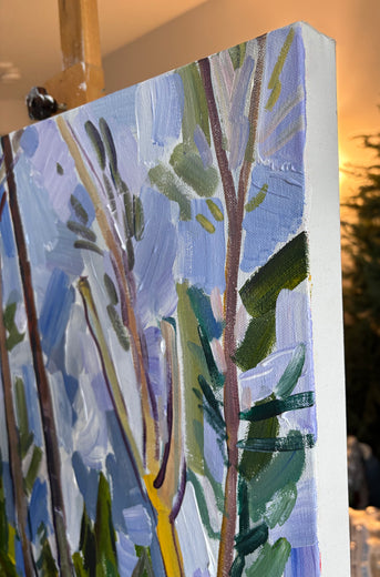 The Road Less Traveled by Robert Hofherr |  Side View of Artwork 