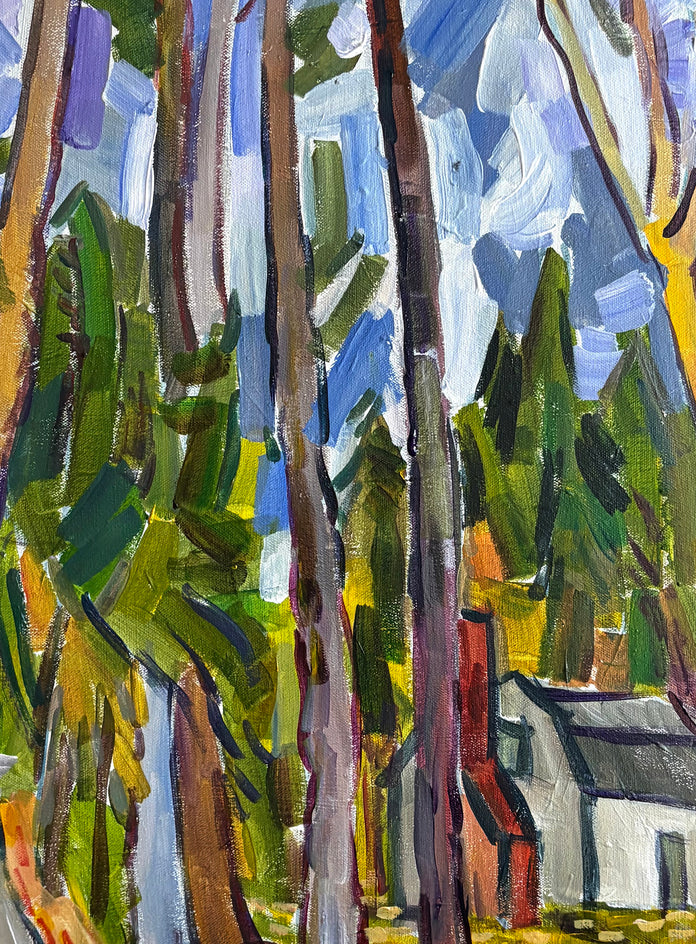 The Road Less Traveled by Robert Hofherr |  Closeup View of Artwork 