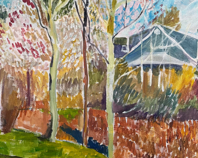 Trees in Bloom by Robert Hofherr |   Closeup View of Artwork 