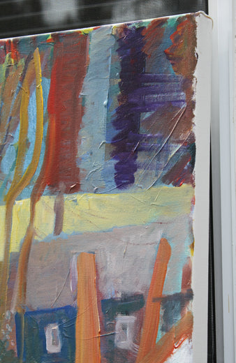 Up Around the Bend by Robert Hofherr |  Side View of Artwork 