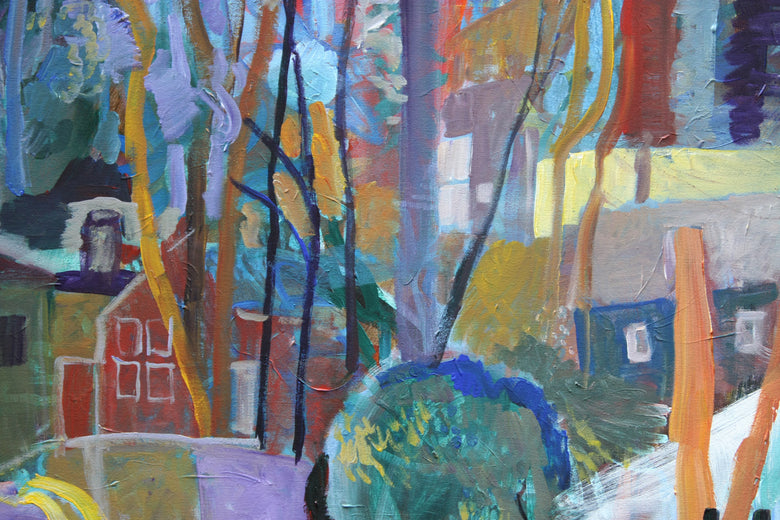 Up Around the Bend by Robert Hofherr |   Closeup View of Artwork 