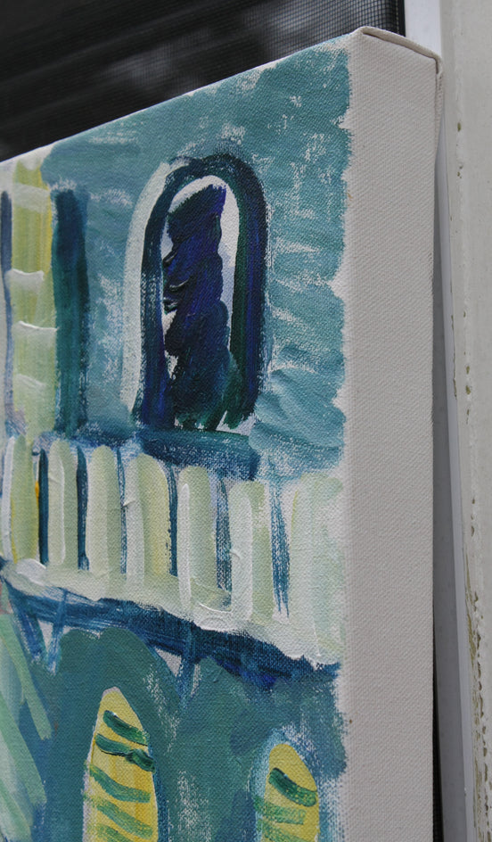 Ways of the City by Robert Hofherr |  Side View of Artwork 