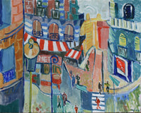 Original art for sale at UGallery.com | Ways of the City by Robert Hofherr | $1,175 | acrylic painting | 24' h x 30' w | thumbnail 1
