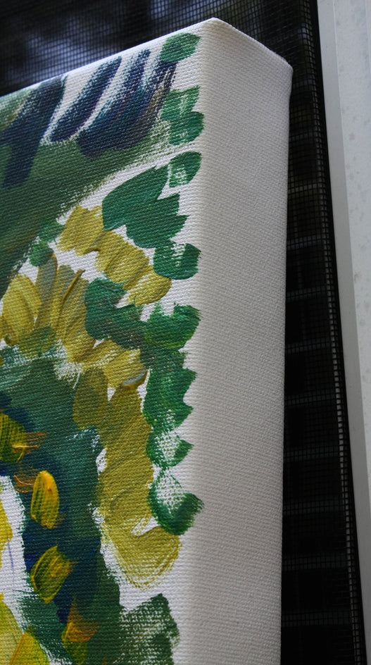 Woodpile by Robert Hofherr |  Side View of Artwork 