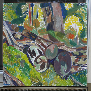 Woodpile by Robert Hofherr |  Context View of Artwork 