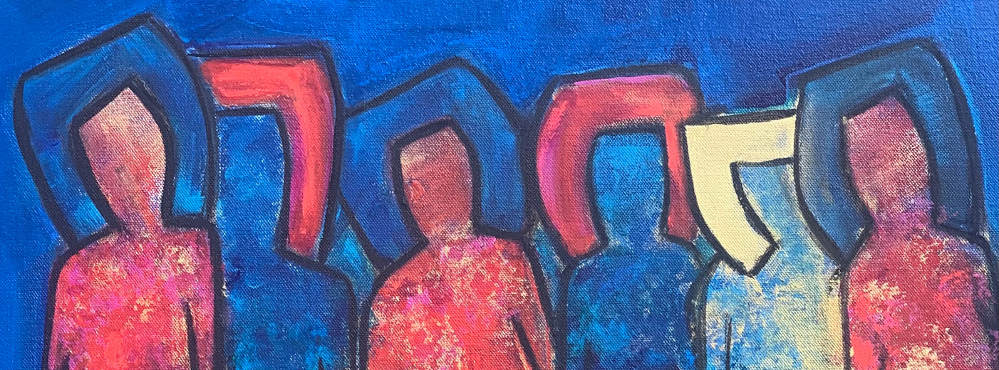 A World of Our Own by Robin Okun |   Closeup View of Artwork 