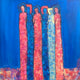 Original art for sale at UGallery.com | A World of Our Own by Robin Okun | $2,300 | acrylic painting | 36' h x 36' w | thumbnail 1
