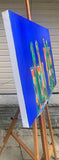 Original art for sale at UGallery.com | Against the Wall by Robin Okun | $1,650 | acrylic painting | 24' h x 36' w | thumbnail 2