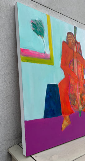 The Color of Music by Robin Okun |  Side View of Artwork 