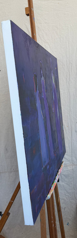 Twilight Gathering by Robin Okun |  Side View of Artwork 