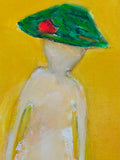 Original art for sale at UGallery.com | Woman and Umbrella by Robin Okun | $1,100 | acrylic painting | 24' h x 24' w | thumbnail 4