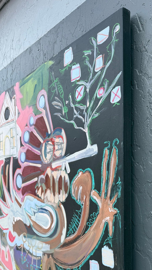 Homebound Creature by Rodion Gilmitdinov |  Side View of Artwork 