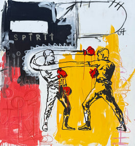 mixed media artwork by Rodion Gilmitdinov titled Spirit, Interrupted