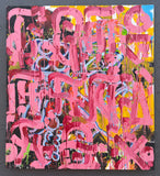 Original art for sale at UGallery.com | Syntax of Emotion by Rodion Gilmitdinov | $4,000 | mixed media artwork | 53' h x 48' w | thumbnail 3