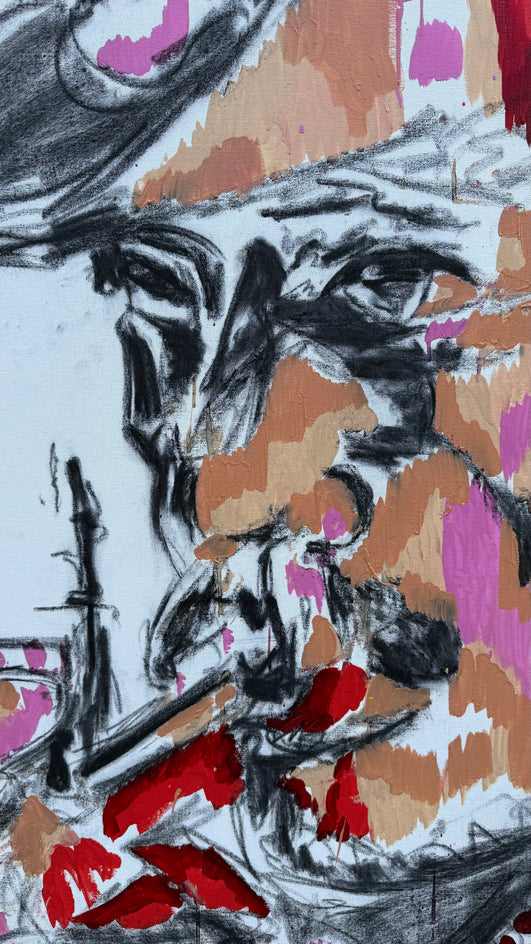 The Rebel’s Pause by Rodion Gilmitdinov |  Closeup View of Artwork 