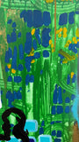 Original art for sale at UGallery.com | Where Time Remembers by Rodion Gilmitdinov | $4,500 | mixed media artwork | 60' h x 48' w | thumbnail 4