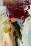 Original art for sale at UGallery.com | A Flower in Motion by Ronda Waiksnis | $300 | oil painting | 11' h x 7.75' w | thumbnail 4