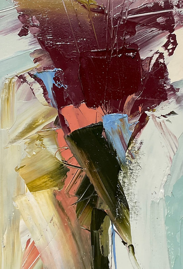 A Flower in Motion by Ronda Waiksnis |  Closeup View of Artwork 