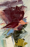 Original art for sale at UGallery.com | A Flower in Motion, II by Ronda Waiksnis | $300 | oil painting | 11' h x 7.75' w | thumbnail 4