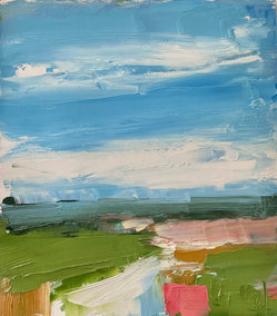 oil painting by Ronda Waiksnis titled Afternoon View, II