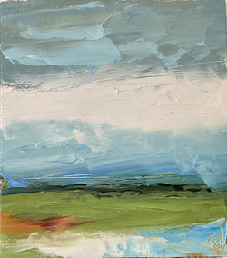 oil painting by Ronda Waiksnis titled Afternoon View, VI