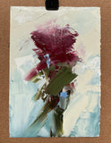 Original art for sale at UGallery.com | Blossoms of Abstraction by Ronda Waiksnis | $300 | oil painting | 11' h x 7.75' w | thumbnail 3