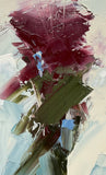 Original art for sale at UGallery.com | Blossoms of Abstraction by Ronda Waiksnis | $300 | oil painting | 11' h x 7.75' w | thumbnail 4