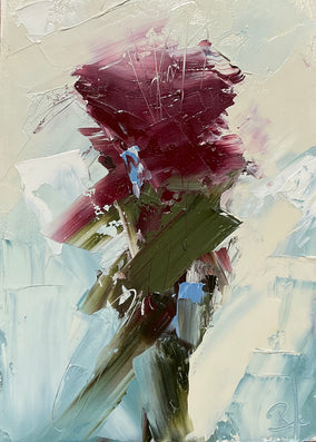Original art for sale at UGallery.com | Blossoms of Abstraction by Ronda Waiksnis | $300 | oil painting | 11' h x 7.75' w