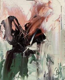 oil painting by Ronda Waiksnis titled Echoes of Bloom, II