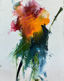 Original art for sale at UGallery.com | Ember in Bloom by Ronda Waiksnis | $325 | oil painting | 10' h x 8' w | thumbnail 1