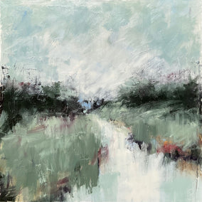 Original art for sale at UGallery.com | Hazy Daydreams by Ronda Waiksnis | $2,400 | oil painting | 36' h x 36' w