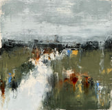 Original art for sale at UGallery.com | Morning Story by Ronda Waiksnis | $725 | oil painting | 22' h x 22' w | thumbnail 1