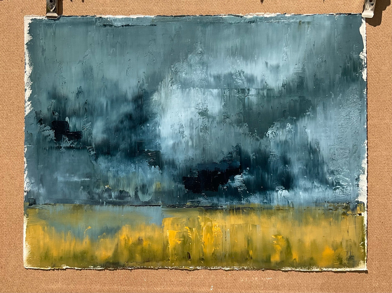 Nature’s Duality by Ronda Waiksnis |  Side View of Artwork 